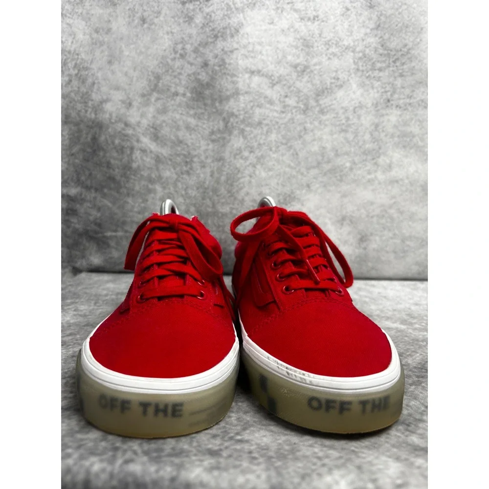 Vans Old Skool OTW Foxing Translucent Sneakers Shoes Racing Red Unisex M9 W10.5